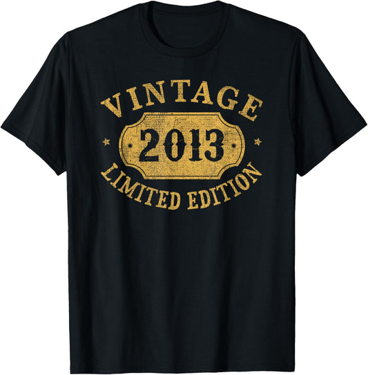 13th Birthday Boy Son 13 Years Girl Funny 2013 13 Year Old T-Shirt - T-Shirt | Black