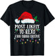 Matching Christmas PJS Most Likely To Read A Book T-Shirt - T-Shirt | Black