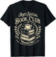 Introvert Books Club Member Coffee Book Lovers Vintage T-Shirt - T-Shirt | Black