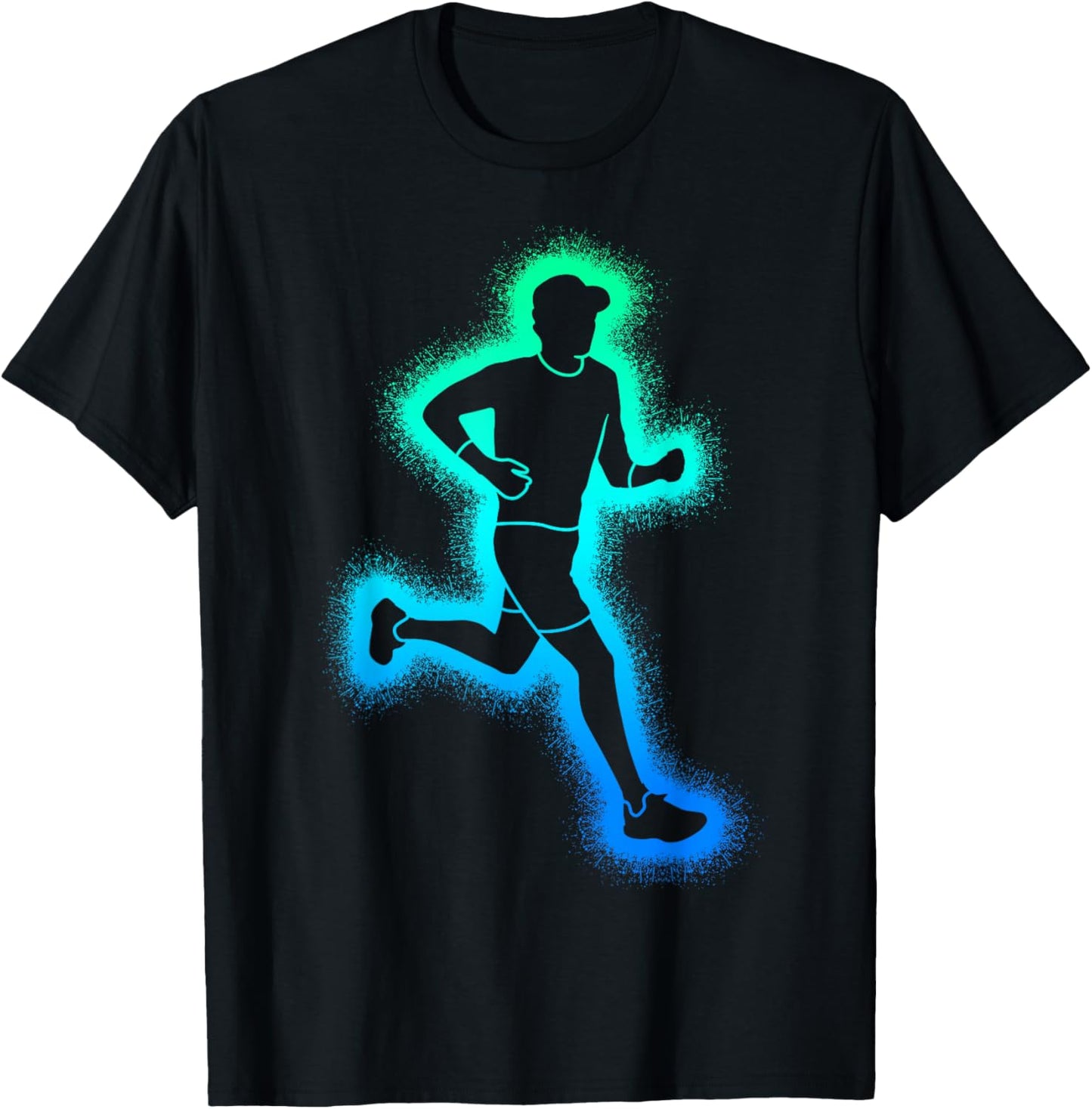 Running Run Boys Men Kids Runner T-Shirt - T-Shirt | Black
