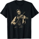 Abraham Lincoln Playing Violin Vintage Sketch Art T-Shirt - T-Shirt | Black