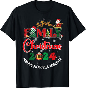 Family Christmas 2024 Matching Xmas Making Memories Together T-Shirt - T-Shirt | Black