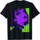 Cybergoth Cybercore Grunge Punk Goth Girl Alt Anime Manga T-Shirt - T-Shirt | Black