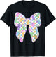 Easter Day Coquette Bow Cute Bunny Rabbit Girls Teens Kids T-Shirt - T-Shirt | Black