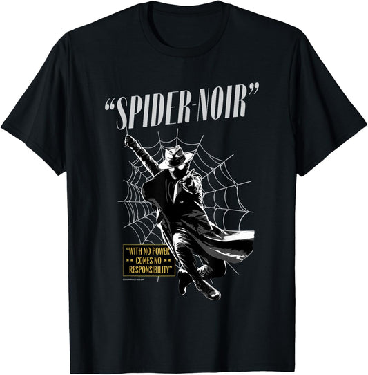 Marvel Spider-Noir Swing Retro T-Shirt - T-Shirt | Black