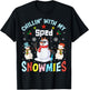 Chillin With My Sped Snowmies Teacher Student Christmas T-Shirt - T-Shirt | Black