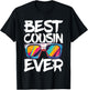 Best Cousin Ever Shirt Kids Boy Girl Cousin Crew Matching T-Shirt - T-Shirt | Black