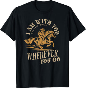 Cowboy Bible Scripture Verse Western Jesus For Faith T-Shirt - T-Shirt | Black
