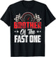 1 year old racing car fast one birthday 1st Family Brother T-Shirt - T-Shirt | Black