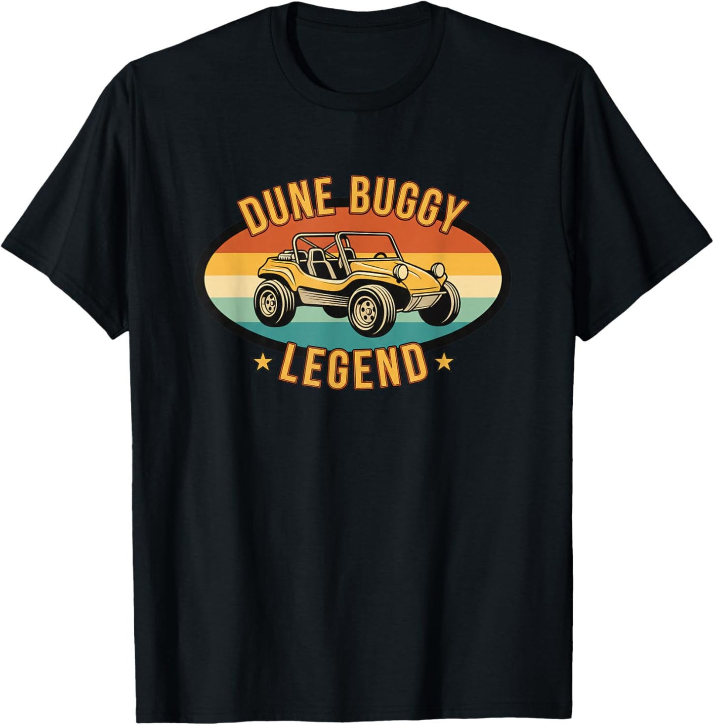 Car Dune Buggy Legend Retro Beach Dune Buggy T-Shirt - T-Shirt | Black