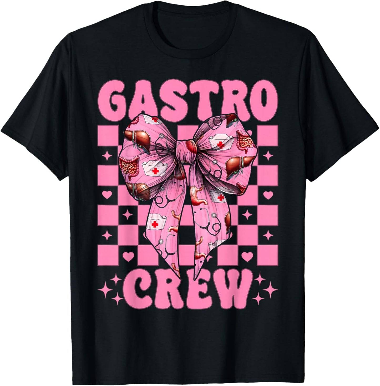 Gastro Crew Gastroenterology Nurse Endoscopy Nurse GI Nurse T-Shirt - T-Shirt | Black