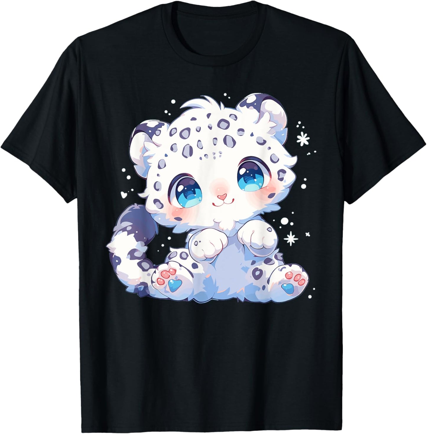 Snow Leopards Lovers Snow Leopard T-Shirt - T-Shirt | Black