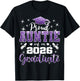 Super Proud Auntie of 2026 Graduate Senior Graduation Family T-Shirt - T-Shirt | Black