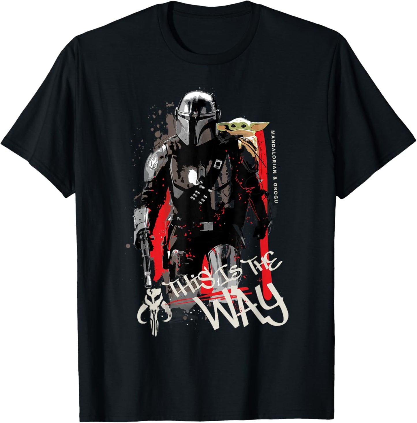 Mandalorian Grogu Way T-Shirt - T-Shirt | Black