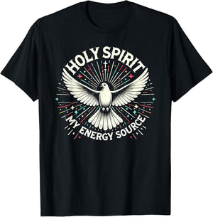 Holy Spirit I Love Jesus Christ Catholic Christian Faith T-Shirt - T-Shirt | Black