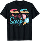 GG Of The Scoop Ice Cream Gender Reveal Baby Shower T-Shirt - T-Shirt | Black