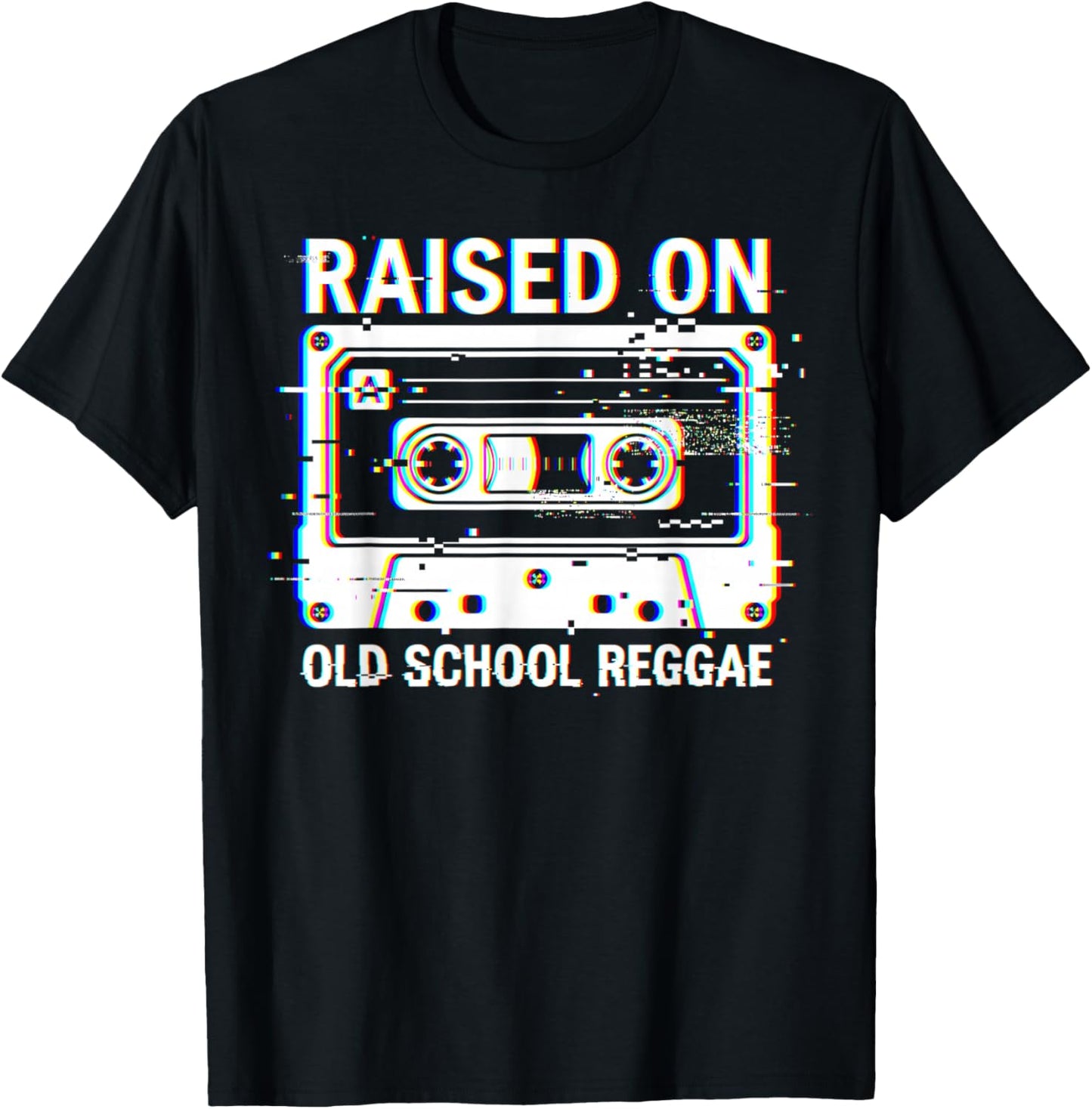 Raised On Old School Reggae T-Shirt - T-Shirt | Black