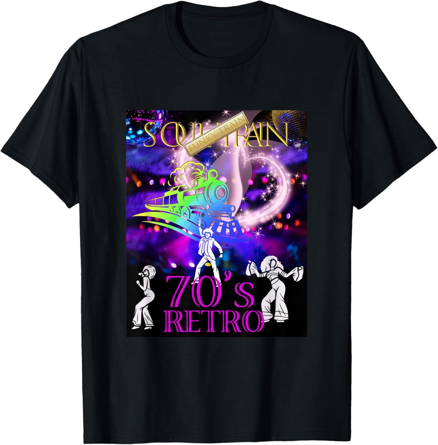Soul Train_Funky_016 T-Shirt - T-Shirt | Black