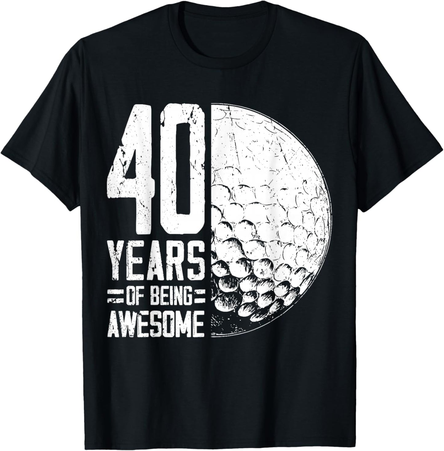 40e Anniversaire Homme Joueur de Golf 40 Ans T-Shirt - T-Shirt | Black