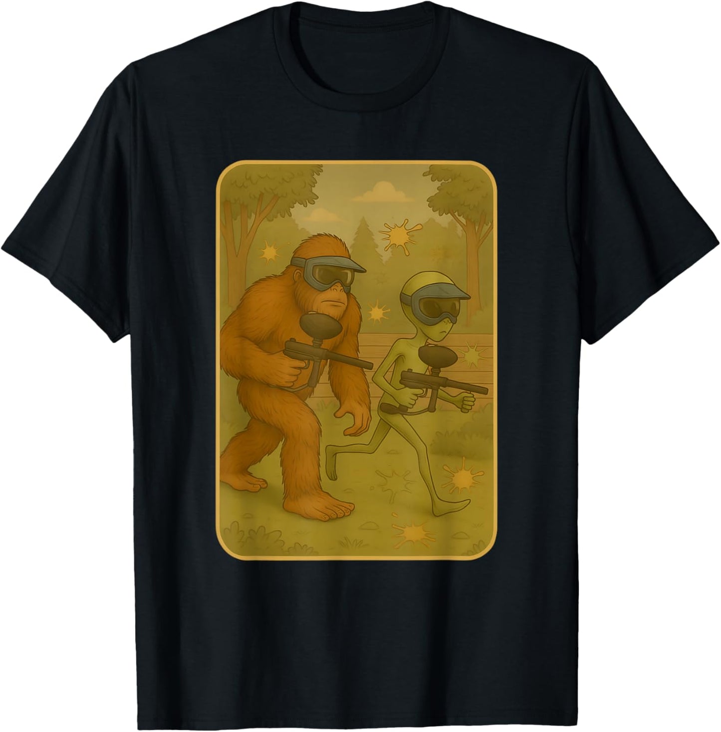Funny Paintball Meme T-Shirt - T-Shirt | Black