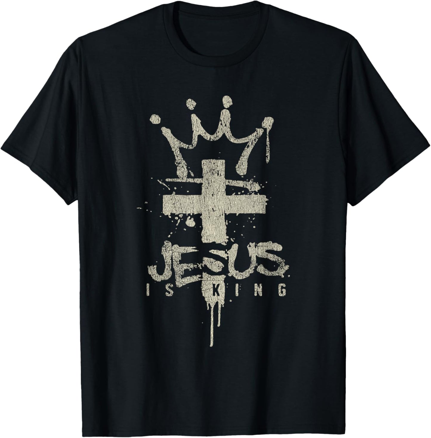 Vintage Retro Style Believers God Lovers Faith Christian T-Shirt - T-Shirt | Black