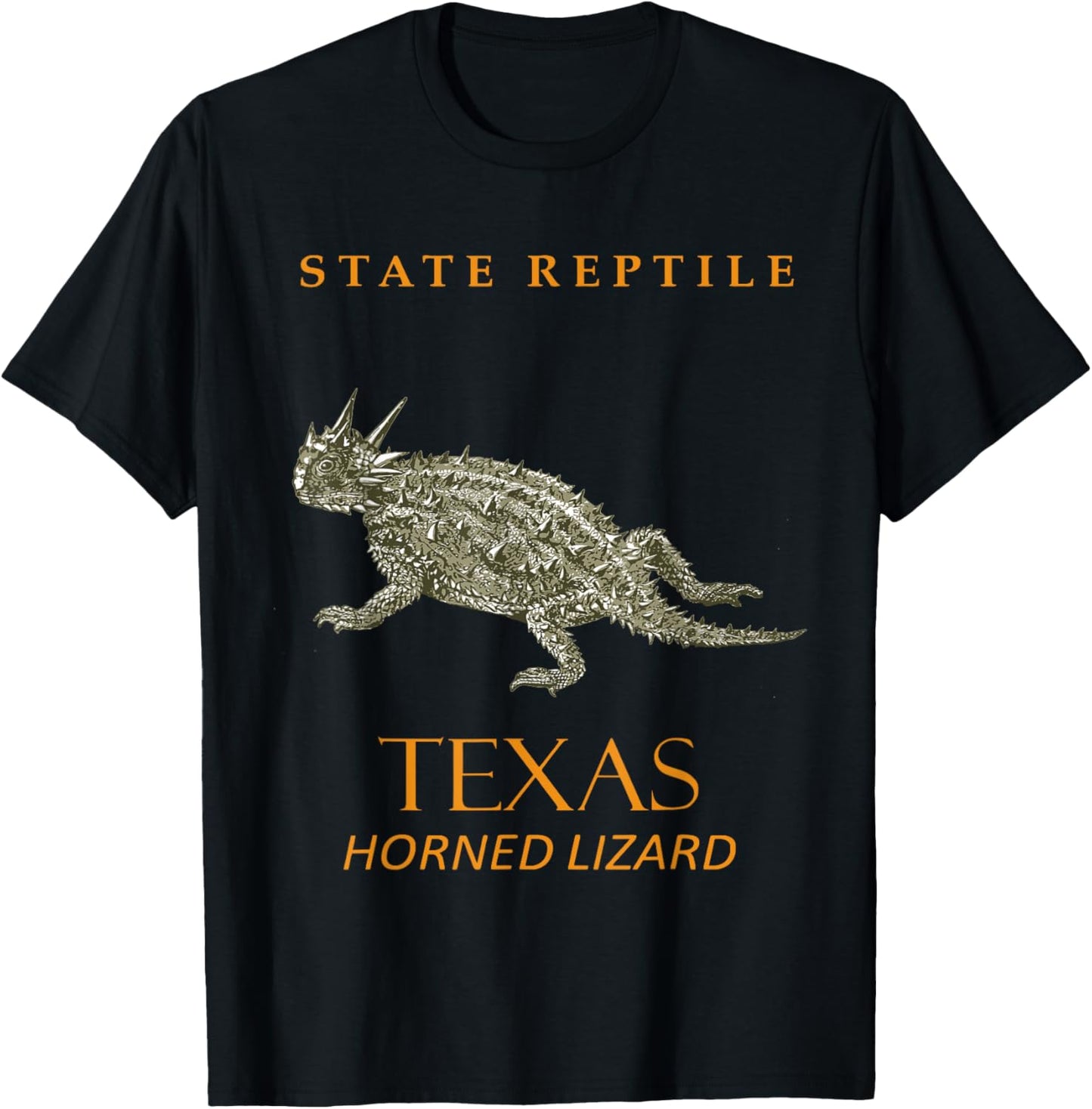 Texas Territory Horned Lizard T-Shirt - T-Shirt | Black