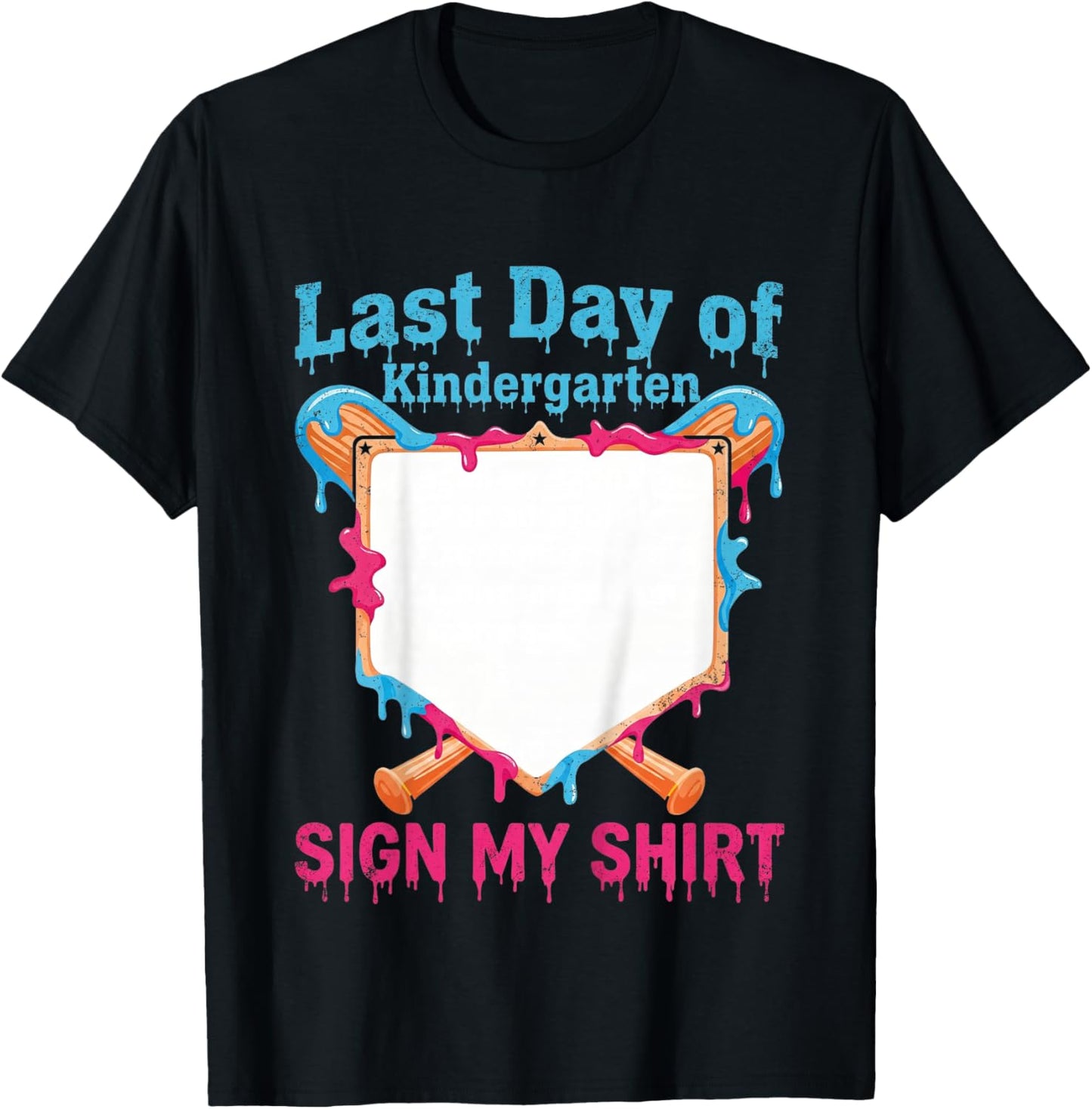 Autograph Graduation 2026 Last Day of Kindergarten Sign My T-Shirt - T-Shirt | Black