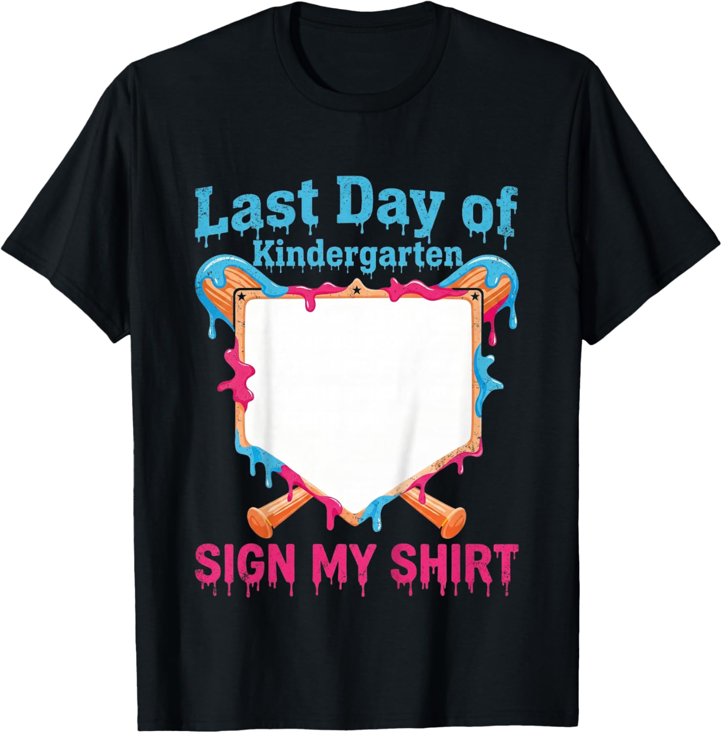 Autograph Graduation 2026 Last Day of Kindergarten Sign My T-Shirt - T-Shirt | Black