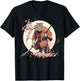 Samurai Tiger Sakura Tree Floral Anime Japanese Ninja Tiger T-Shirt - T-Shirt | Black
