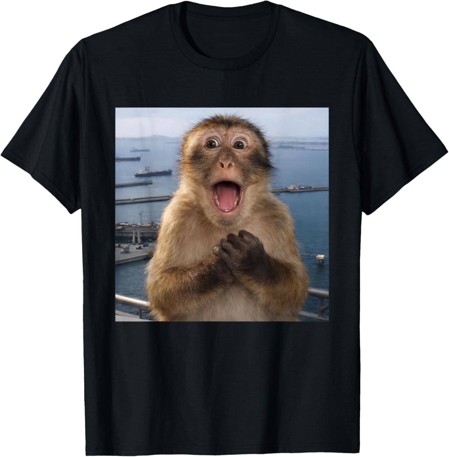Streetwear Humor Monkey Meme for Youth Men Women T-Shirt - T-Shirt | Black