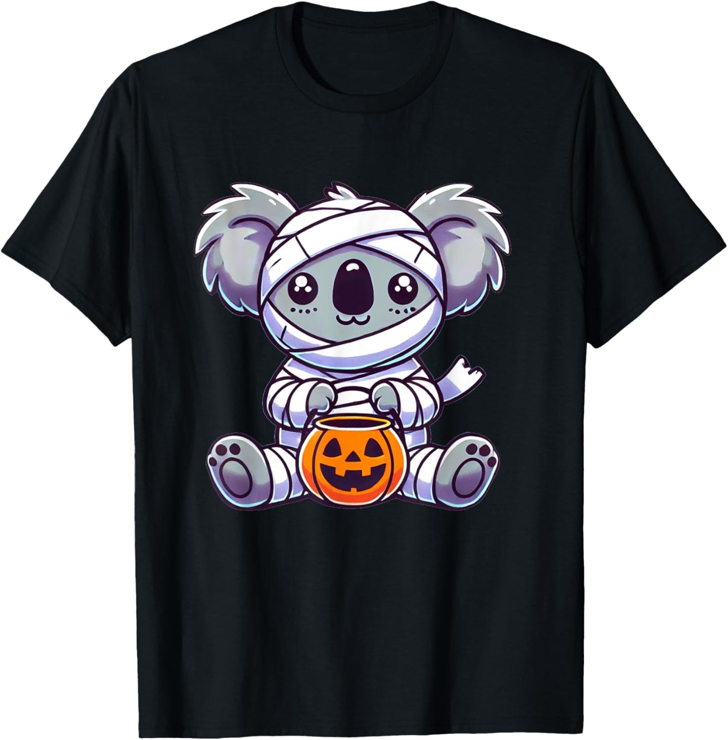 Koala Halloween Mummy Kids Women Men Koala T-Shirt - T-Shirt | Black