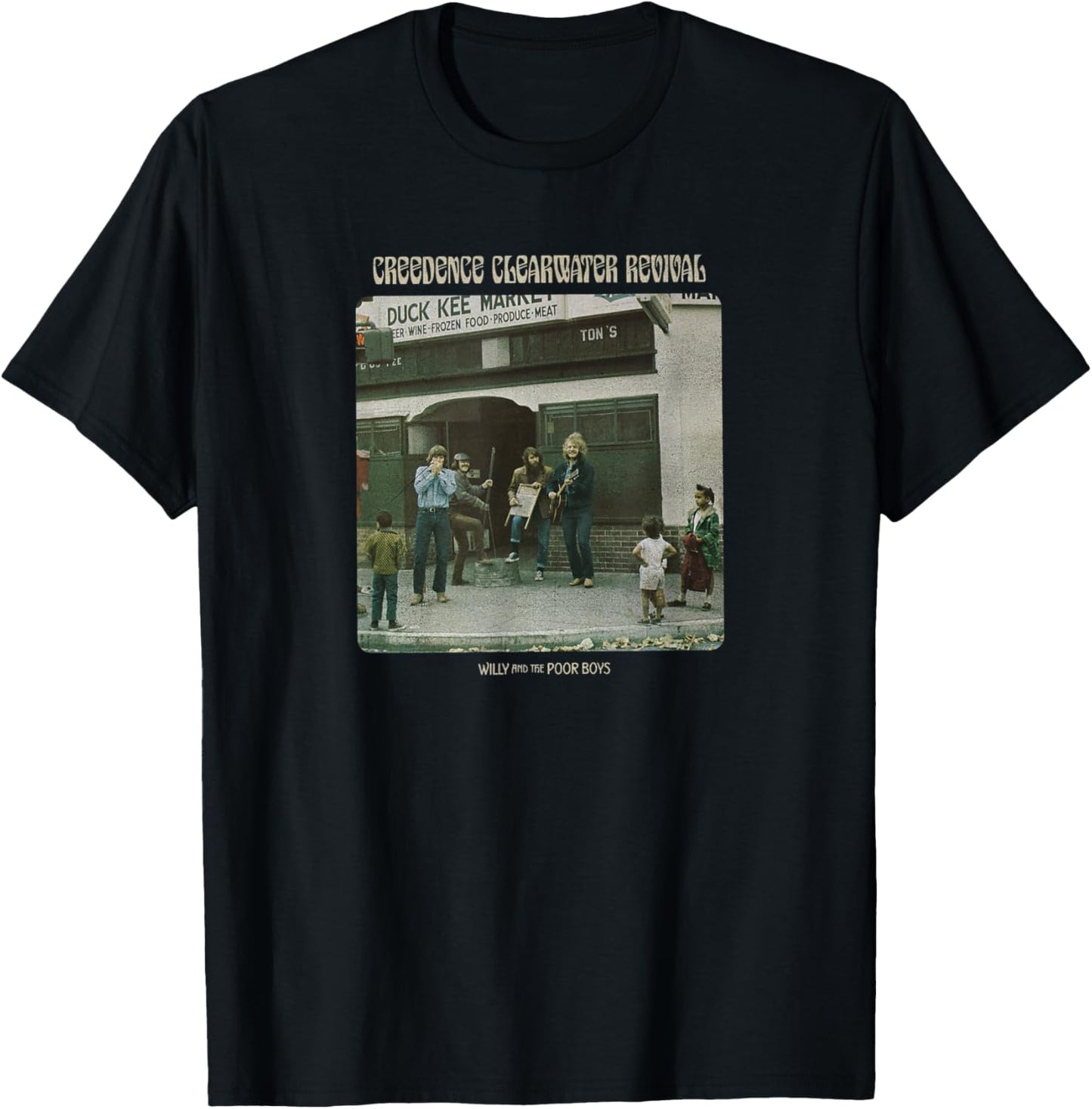 Creedence Clearwater Revival Willy & The Poor Boys T-Shirt - T-Shirt | Black