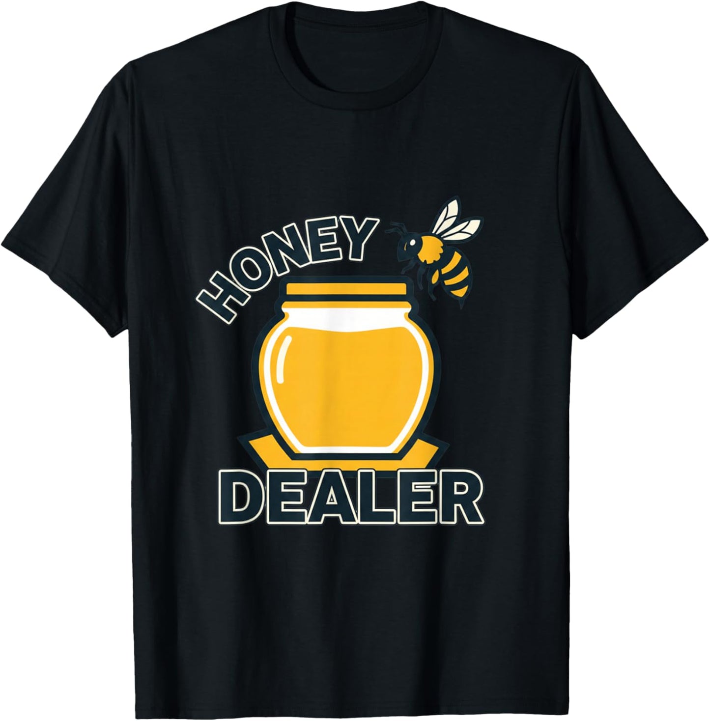 Funny Word Game for Beekeepers Honey Dealer T-Shirt - T-Shirt | Black