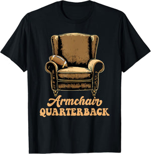 Armchair Quarterback QB Funny Football Dad T-Shirt - T-Shirt | Black