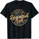 Legend Since April 1975 Vintage 51st Birthday Classic T-Shirt - T-Shirt | Black