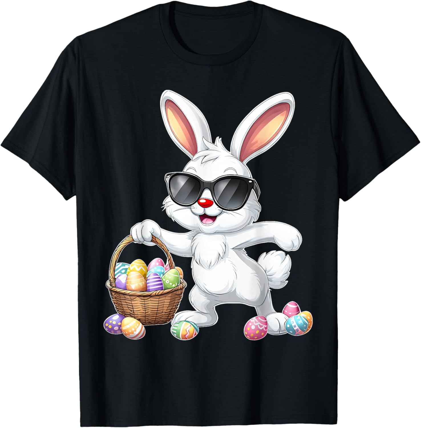 Lustiges Dabbing Bunny Ostern Happy Easter für Jungen Mädchen Erwachsene T-Shirt - T-Shirt | Black