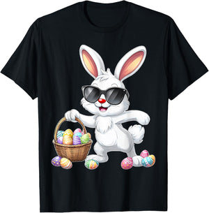 Lustiges Dabbing Bunny Ostern Happy Easter für Jungen Mädchen Erwachsene T-Shirt - T-Shirt | Black