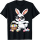 Lustiges Dabbing Bunny Ostern Happy Easter für Jungen Mädchen Erwachsene T-Shirt - T-Shirt | Black
