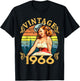 vintage 1966, 60 Years , 60th T-Shirt - T-Shirt | Black