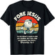 FORE Jesus Christian Golf Retro 70s Religious Golfing Men's T-Shirt - T-Shirt | Black