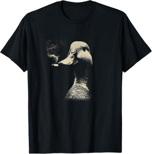Coole Rauchente Ente Retro Vintage Tier Rauchen T-Shirt - T-Shirt | Black