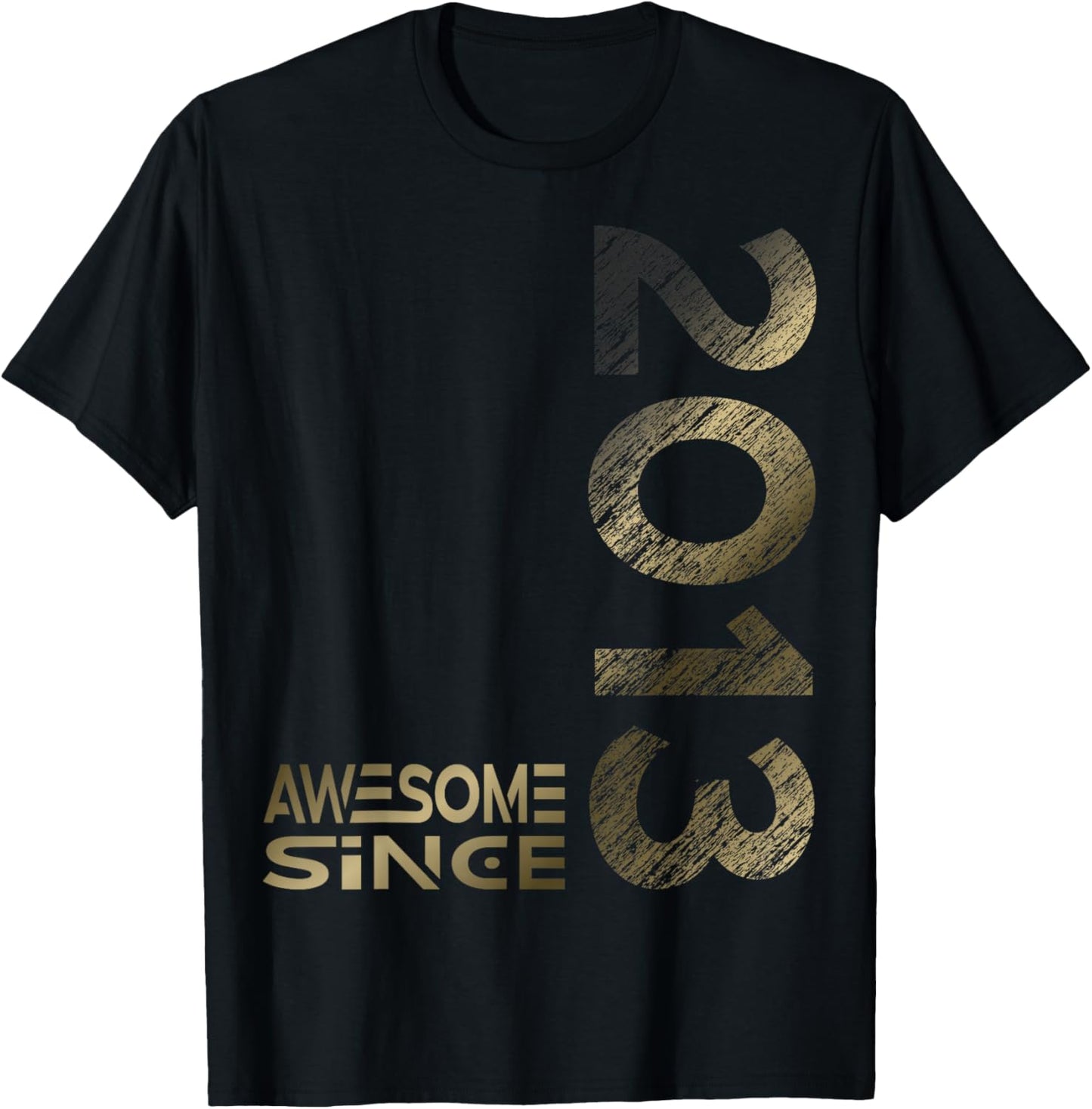Awesome since 2013 13th Birthday T-Shirt - T-Shirt | Black