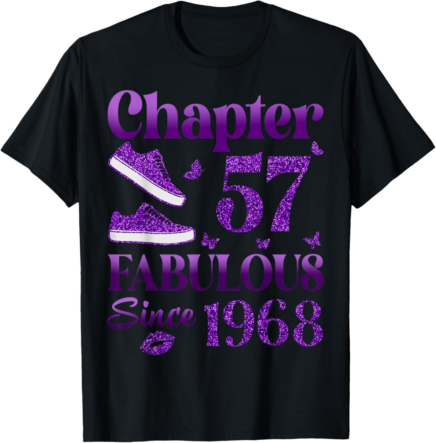 Chapter 57 Fabulous Since 1968 57Th Birthday Gift T-Shirt - T-Shirt | Black