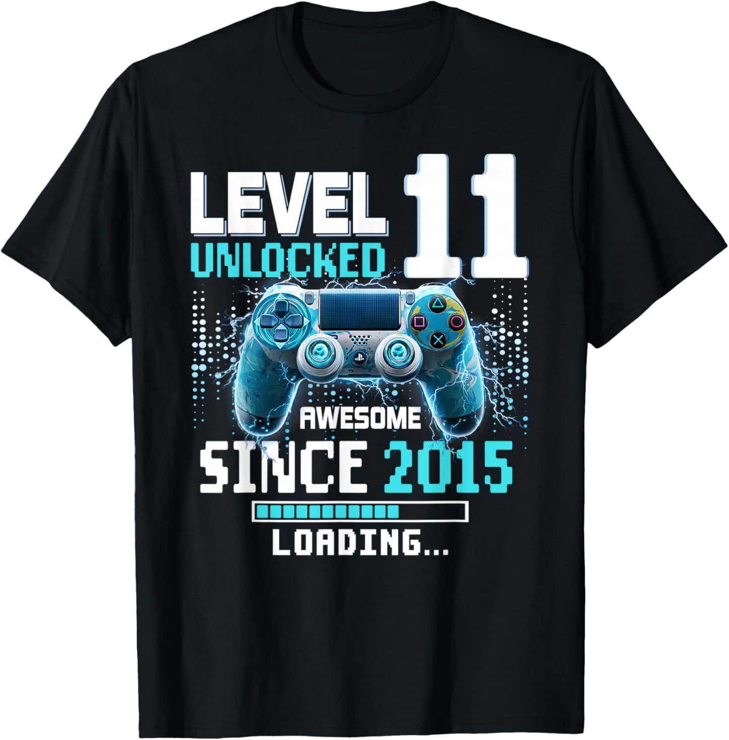 Level 11 freigeschalteter 11. Videospiel-Geburtstag T-Shirt - T-Shirt | Black