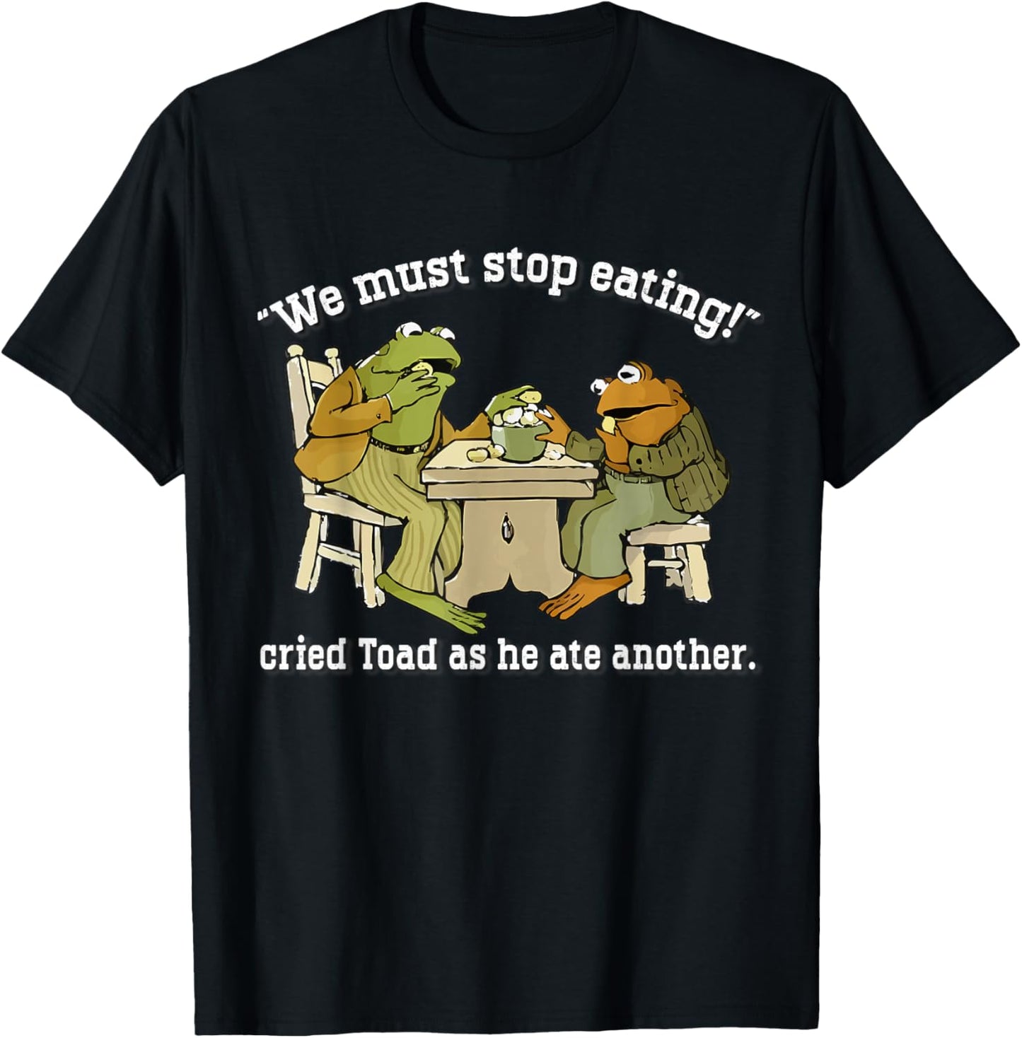 We Must Stop Eating Toad As He Ate Another Frog Men Toad T-Shirt - T-Shirt | Black
