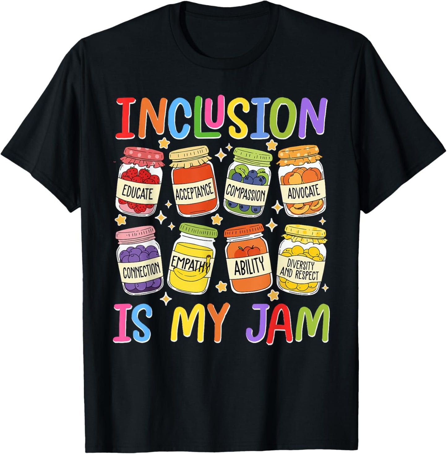 Inclusion is My Jam SPED Teacher Special Education Teacher T-Shirt - T-Shirt | Black