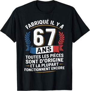 67 Years Birthday Humor Original Gift 67 Years Man T-Shirt - T-Shirt | Black