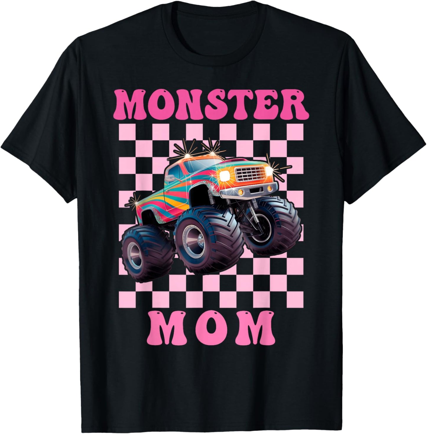 Monster Truck Mom Shirt for Girls, and Truck Lovers T-Shirt - T-Shirt | Black