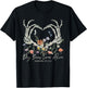 Retro Dry Bone Come To Life Funny Skeleton Hand Floral T-Shirt - T-Shirt | Black