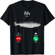 Funny Fish Calling Phone Screen Meme Design T-Shirt - T-Shirt | Black